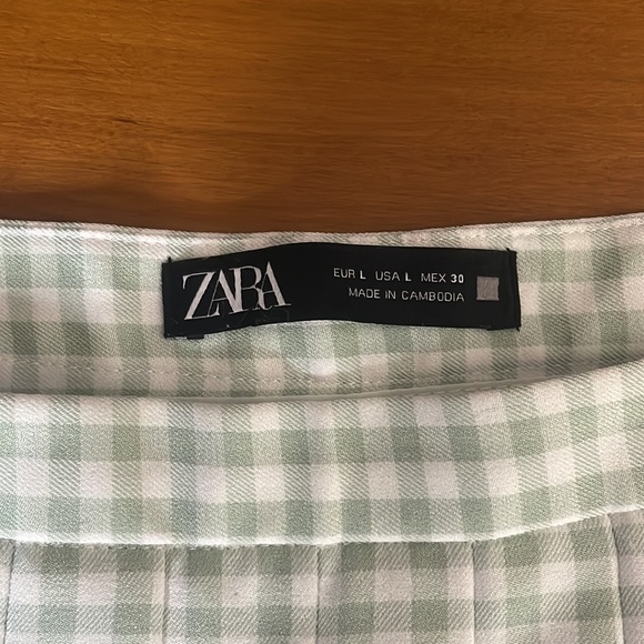 Zara Gingham Skort - Picture 3 of 6